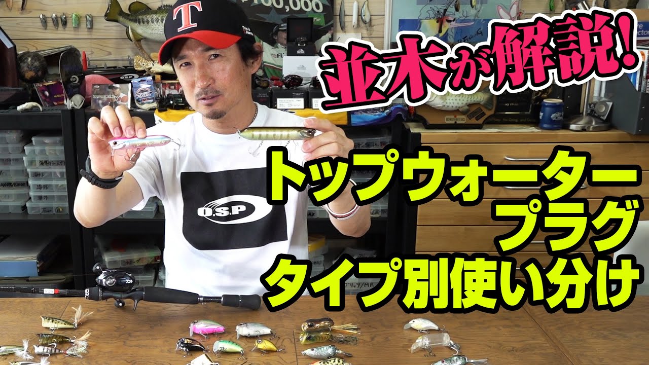 並木が解説！トップウォータープラグ・タイプ別使い分け