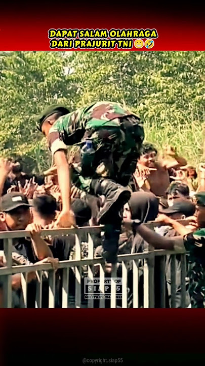 TNI BERI SALAM OLAHRAGA KEPENONTON YANG RIBUT #shorts #bravo #siap55