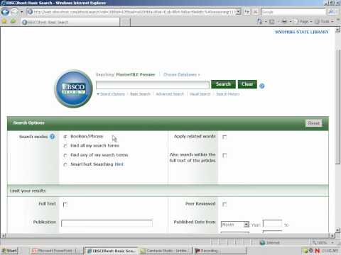 EBSCO Introduction and MasterFile