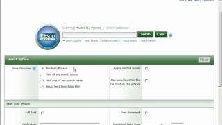 EBSCO Introduction and MasterFile