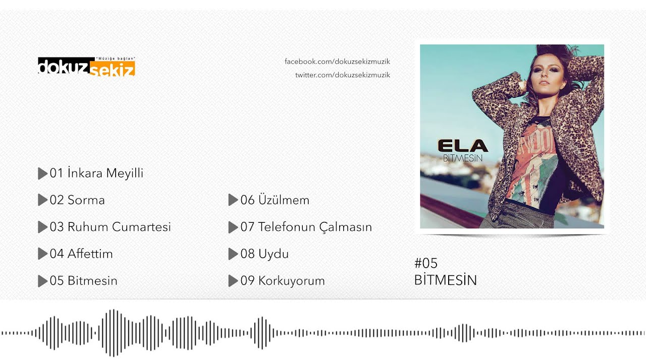 Watch Ela - Bitmesin (Official Audio) on YouTube Watch Ela - Bitmesin (Official Audio) on YouTube