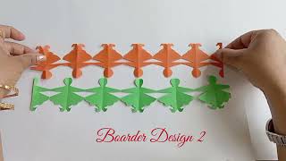 Dancing Doll Tricolour Boarder for School Board decoration competition ideas #15august #cute #video