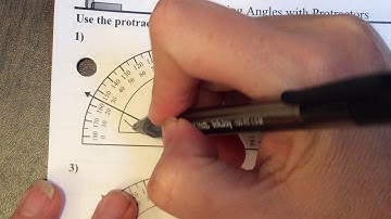 Measuring Angles with a Protractor Video