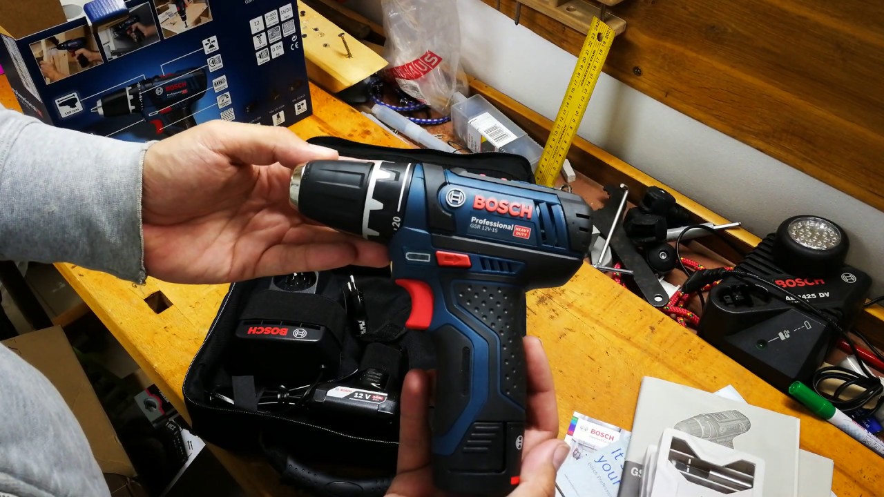 Bosch Professional GSR 12V-15 Unboxing & Review 