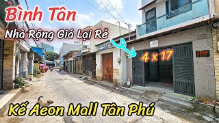 Căn Nhà Siêu Rộng Giá Tốt | Hai Mặt Tiền Đậu Xe Hơi | Gần Đại Siêu Thị AeonMall Tân Phú