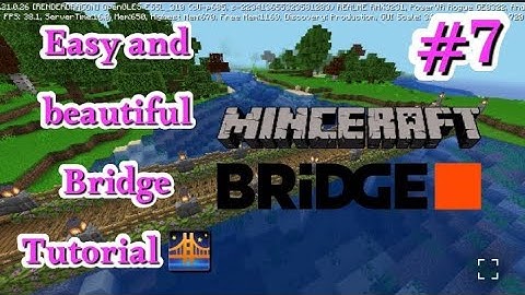 Minecraft: most easy and beautiful bridge Tutorial,🌉 #minecraft