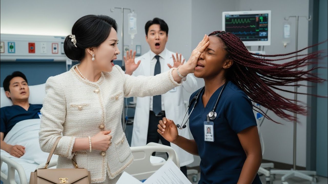 Rich Mother Slaps Black Nurse At Hospital, Unaware She's Engaged To The Korean Mafia Boss