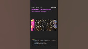 Elastic Accordion #html #css  #shorts #css3 #code #programming  #coding #gsap #gsapanimation