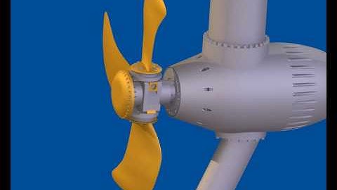 Controllable pitch propeller Autodesk Inventor simulation