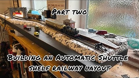 Model Railway Shuttle Unit Ikea Shelf Layout Build 1:76 | Part Two Landscape
