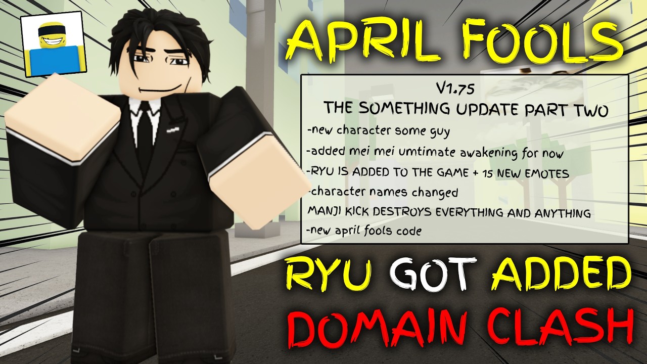 Ryu Using Domain APRIL FOOLS UPDATE SHOWCASE (DOMAIN CLASH ADDED + RYU ADDED) in JJS ...
