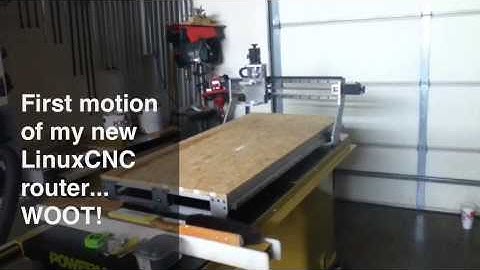 First Motion Of My LinuxCNC Router - Kinda Lame