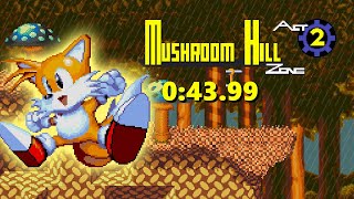 Sonic 3 A.i.r. D.a. Garden Edition - Time Attack Mushroom Hill 2 - 043.99 Tails