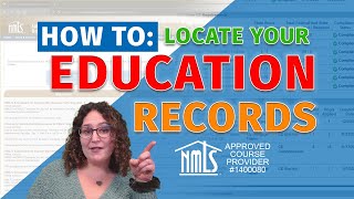 Finding Your Education in Your NMLS Account | Navigating the NMLS Resource Center Website
