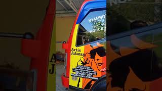 Truk mania-cutting stiker isuzu NMR 71 elf giga