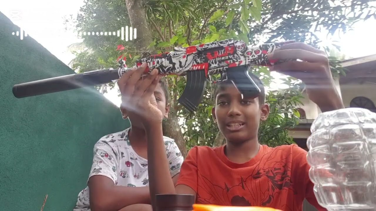 Unboxing toy gel blaster gun sri lanka