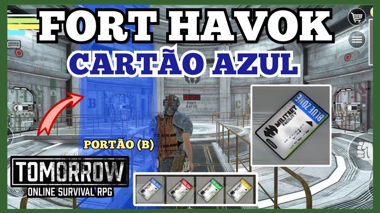TOMORROW | FORT HAVOK, CARTÃO AZUL PORTÃO (B), O QUE TEM DENTRO? MONSTROS ARMADOS e LOOT EXCLUSIVOS