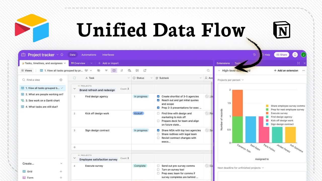 How to integrate Airtable with Notion (Record Harmony)