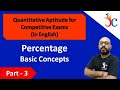 Percentage Questions For IBPS PO 2020 | Part-3 | Quantitative Aptitude in English | Math By Joneja