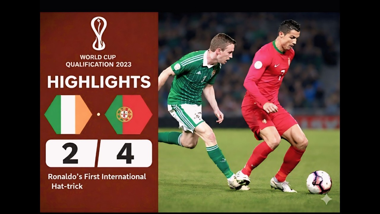 Ronaldo’s First International Hat-Trick 😱 | Portugal vs Northern Ireland (2013 WCQ) | UR Seven