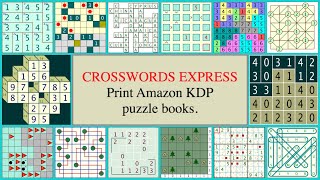 Creating Amazon KDP puzzle books filled with puzzles created by Crossword Express.