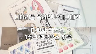 [내돈내산#하울] 디아리움 한정기간 온라인판매 구매건&다락방작업실 1주년 랜덤박스 하울