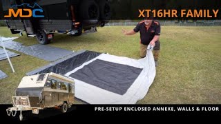 How to: Pre-Setup Annexe, Walls & Floor: MDC XT16HR FAMILY Offroad Caravan