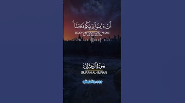 سورة آل عمران #القران_الكريم #اكسبلور #beautifullquran