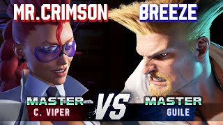 SF6 ▰ MISTER CRIMSON (C.Viper) vs BREEZE (Guile) ▰ High Level Gameplay