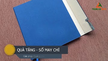Sổ Tay Bìa Da Dán Gáy (Sổ May Chỉ) Dặp Logo & In nội dung theo yêu cầu - Quà Tặng Thắng Lợi