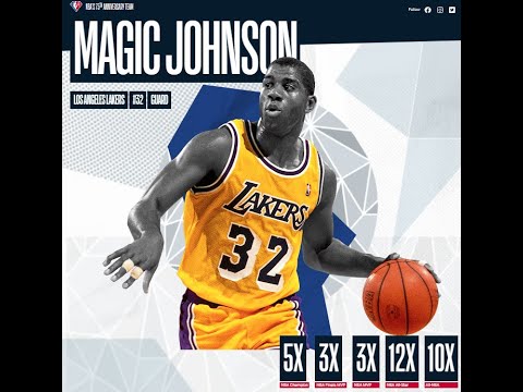 NBA 75: At No. 5, Magic Johnson combined dazzling playmaking ...