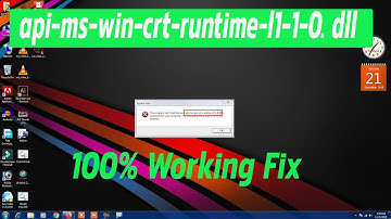 Error "api-ms-win-crt-runtime-l1-1-0. dll" | api-ms-win-crt-runtime-l1-1-0. dll