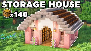 Minecraft: Cherry Blossom Storage House Tutorial