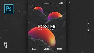 How to Create Aesthetic Gradient Ball Poster like xemrind - Photoshop Tutorials