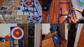 Costco Sale Item Review Axe Throw with Throwing Stars Unboxing Assembly How to and Review