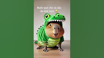 Capybara buồn trong bộ đồ cá sấu 🐊ai biết vì sao hông? 😭 #capybara #shortsviral #shorts