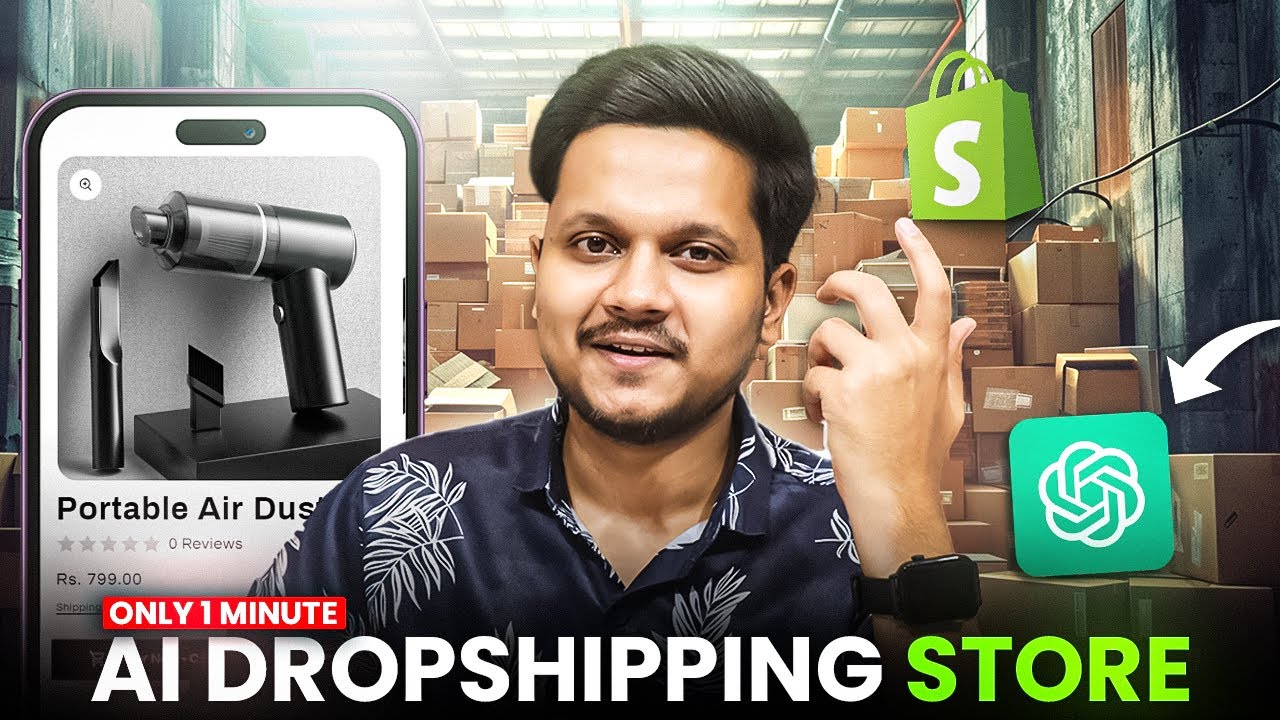 How To Create A Dropshipping Store With AI (IN 1 MINUTE) 🤯 - YouTube