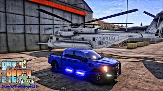 Playing GTA 5 As A POLICE OFFICER Military Patrol||  GTA 5 Lspdfr Mod|  4K