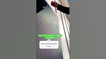 DIY solar screens attach with screws #screws #drill #diy #howto #learnmore