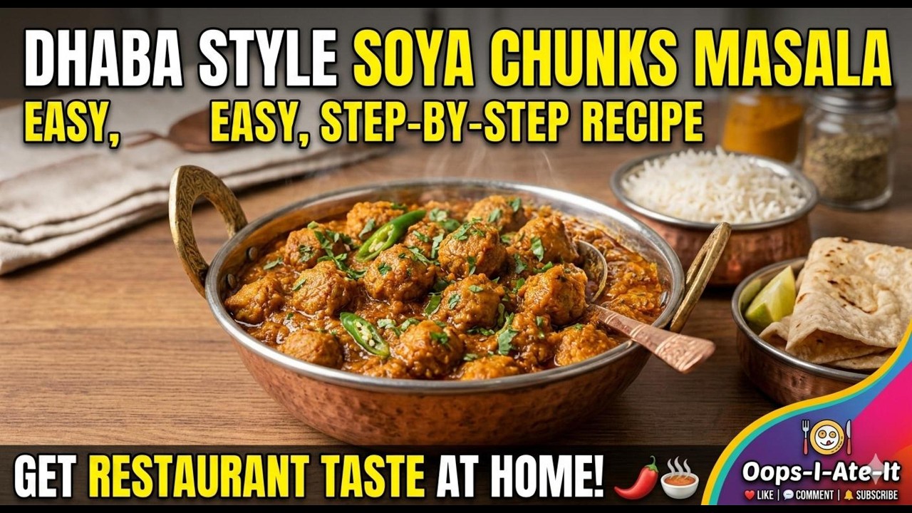 Soya Chunks Recipe at Home | होटल जैसा Soya Chunks Masala | High Protein Veg Recipe | Oops-I-Ate-It