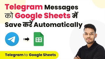 Telegram Bot Google Sheets | Save Telegram Messages to Google Sheets (in Hindi)