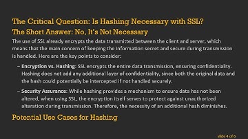 Is Hashing Data Necessary When Using SSL? A Comprehensive Guide
