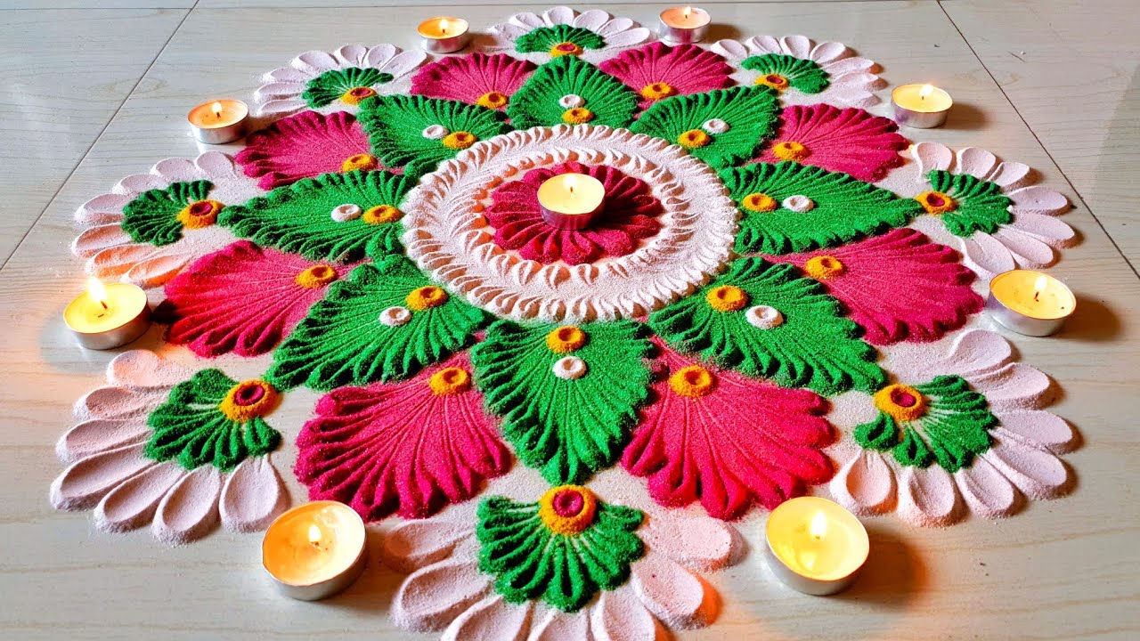 Big Rangoli Designs | Diwali Rangoli Designs | Deepavali Kolam ...