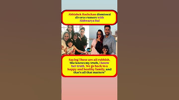 Abhishek Bachchan BREAKS Silence on Aishwarya Rai Divorce Rumors! 💔 #viral #bollywood #shortsfeed
