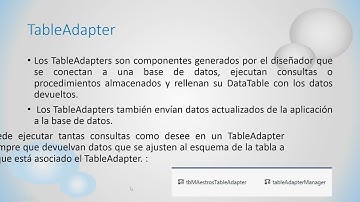 Herramientas de conexión de datos en C# (Teoría)