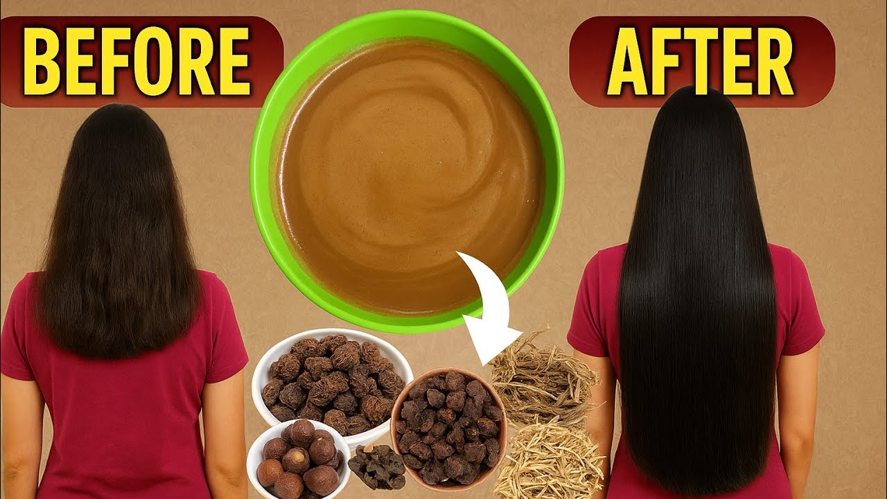 Amla Reetha Shikakai Herbal Shampoo🔥|HomemadeShampoo|Hair Care Routine | Homemade Herbal Shampoo 