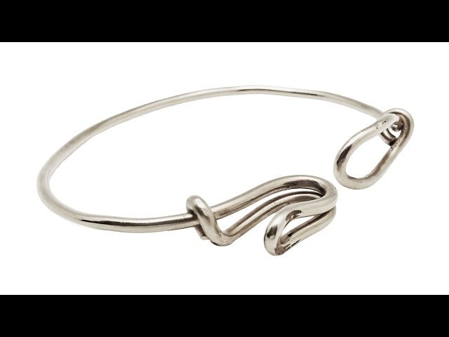 How to make this Sterling Silver Hook and Eye Wire Wrapped Bracelet 