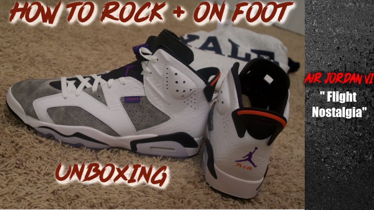 air jordan 6 retro flight nostalgia