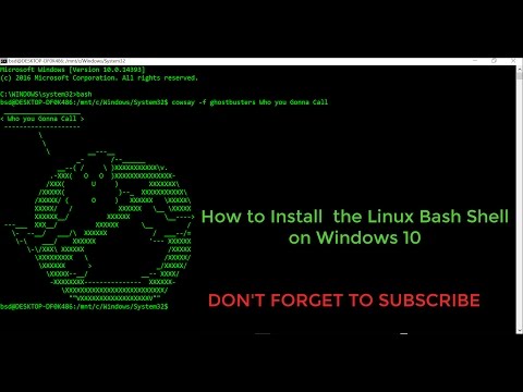 How to Install the Linux Bash Shell on Windows اضف الينيكس باش للوندوز 10