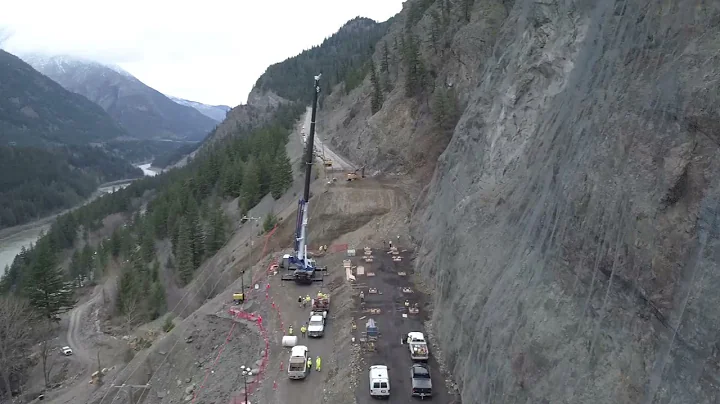 Aerial footage shows Coquihalla repairs (Dec. 14, 2021) | Vancouver Sun